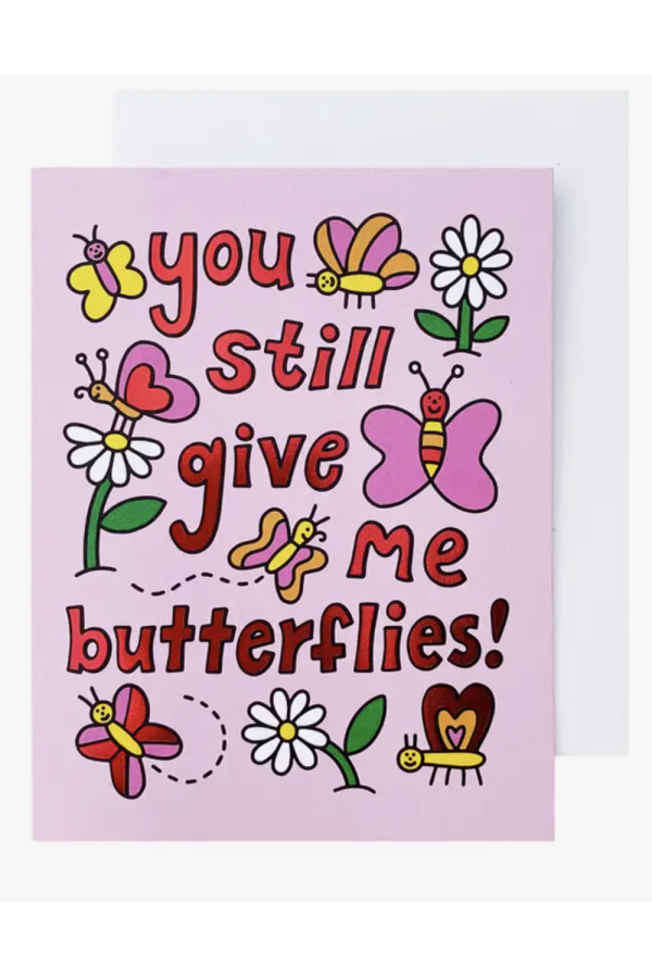 Social Valentine s Day Greeting Card - Butterflies Supply