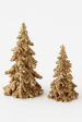 Sparkly Gold Drippy Glitter Trees - Wide For Cheap