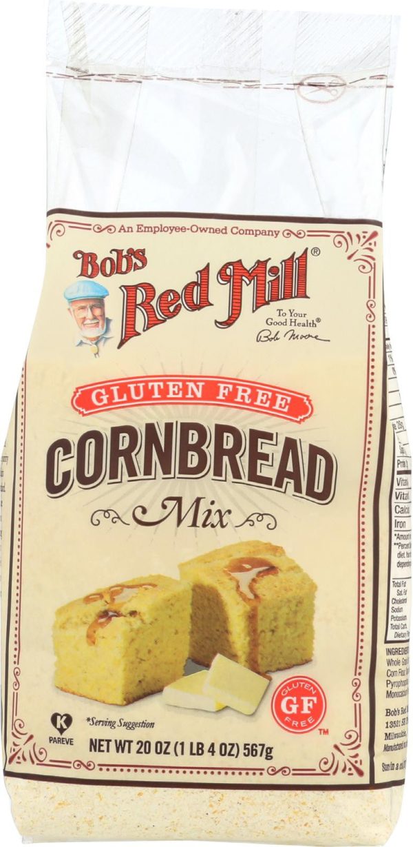 Bob s Red Mill Gluten Free Cornbread Mix - 20 Oz - Case Of 4 Fashion