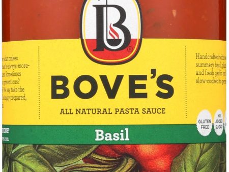 Bove s Of Vermont Pasta Sauce - Basil - Case Of 6 - 24 Fl Oz. For Cheap