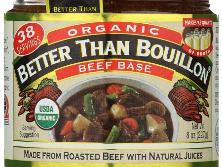 Better Than Bouillon Organic Seasoned - Beef Base - Case Of 6 - 8 Oz. Online now