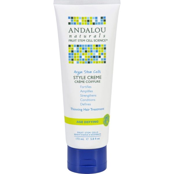 Andalou Naturals Style Creme - Argan Stem Cells - 5.8 Oz Online now