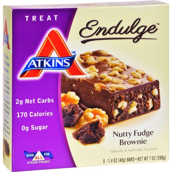 Atkins Endulge Bar Nutty Fudge Brownie - 5 Bars Sale