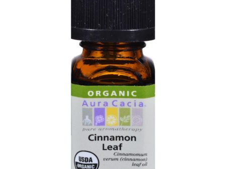 Aura Cacia Organic Cinnamon Leaf - .25 Oz Fashion