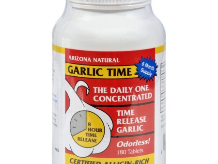 Arizona Natural Resource Garlic Time - 180 Tablets For Cheap