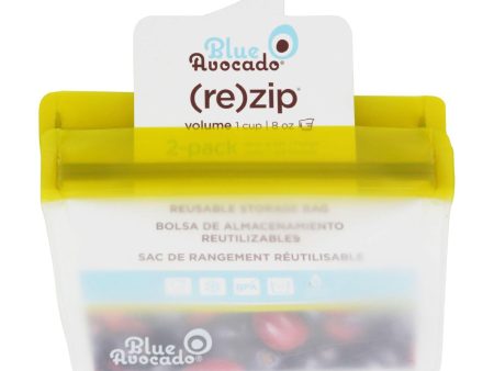 Blue Avocado Bag - Re-zip - 1 Cup - Green - 2 Pack Online Sale