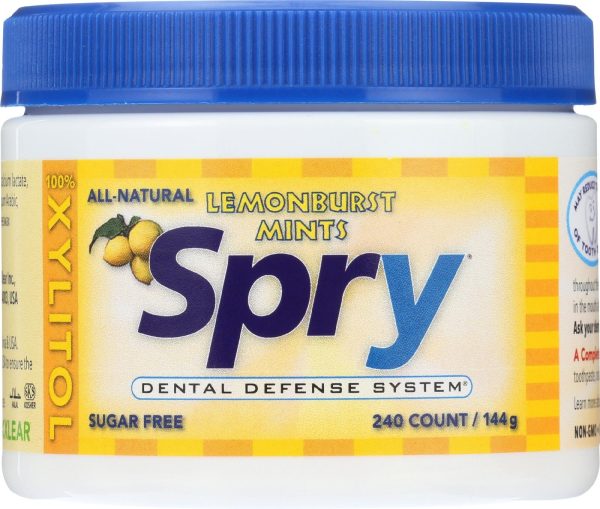 Spry Xylitol Gems - Lemon Burst - Case Of 1 - 240 Count Discount