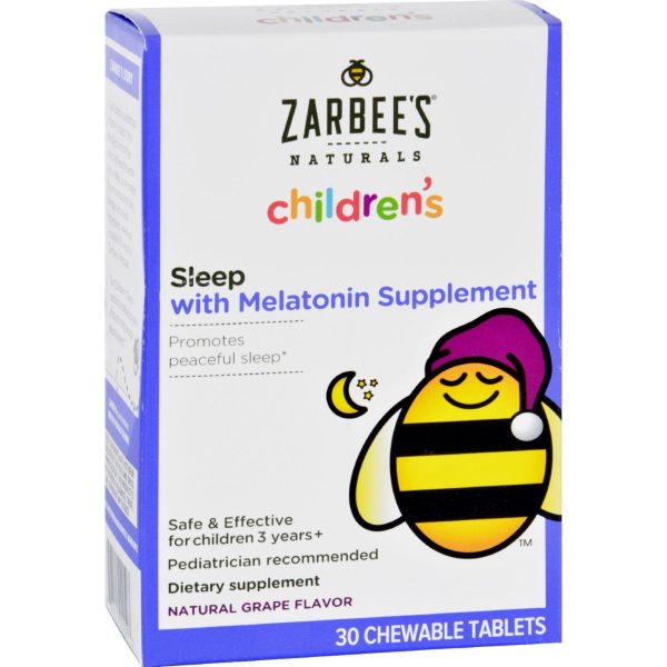 Zarbee s Childrens Sleep - Grape Flavor - 30 Chewables Cheap