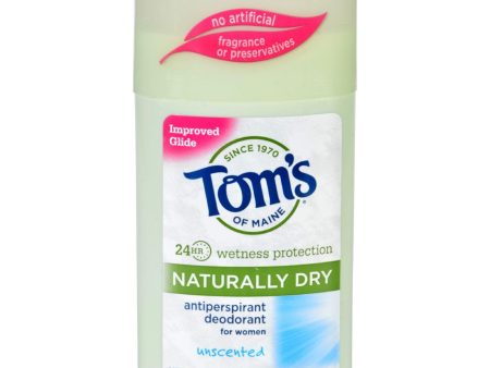 Tom s Of Maine Women s Antiperspirant Deodorant Unscented - 2.25 Oz - Case Of 6 Online