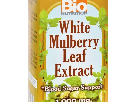 Bio Nutrition Inc White Mulberry Leaf Extract - 1000 Mg - 60 Veg Capsules Online Hot Sale