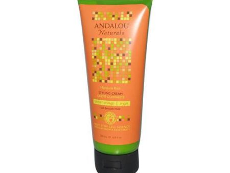 Andalou Naturals Smooth Hold Styling Cream Argan And Sweet Orange - 6.8 Fl Oz on Sale