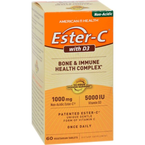 American Health Ester-c With D3 Bone And Immune Health Complex - 60 Tablets Online Hot Sale