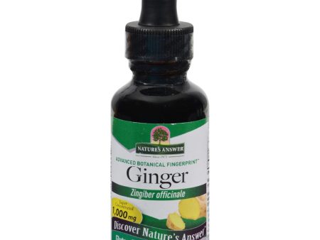 Nature s Answer Ginger Root Alcohol Free - 1 Fl Oz Fashion