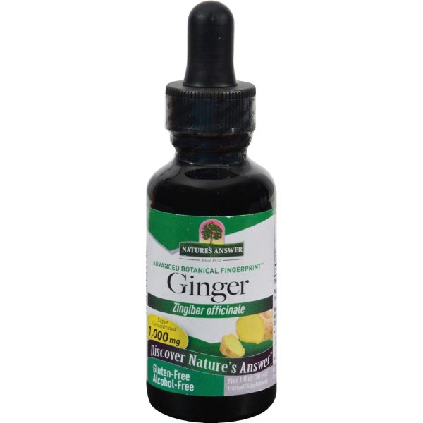 Nature s Answer Ginger Root Alcohol Free - 1 Fl Oz Fashion