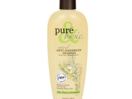 Pure And Basic Anti-dandruff Natural Shampoo Tea Tree And Rosemary - 12 Fl Oz Discount