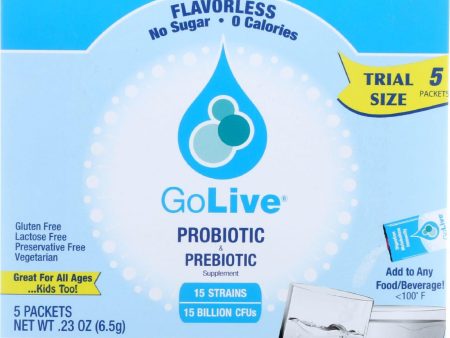 Golive Probiotic Products Probiotic And Prebiotic - Flavorless - 5-.05 Oz - Case Of 15 For Cheap