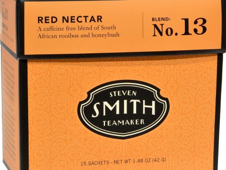 Smith Teamaker Herbal Tea - Red Nectar - Case Of 6 - 15 Bags For Sale