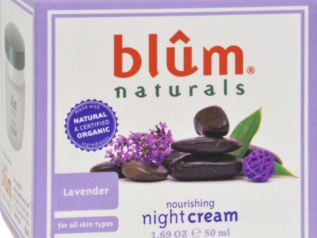 Blum Naturals Nourishing Night Cream - Lavender - 1.69 Oz Online now