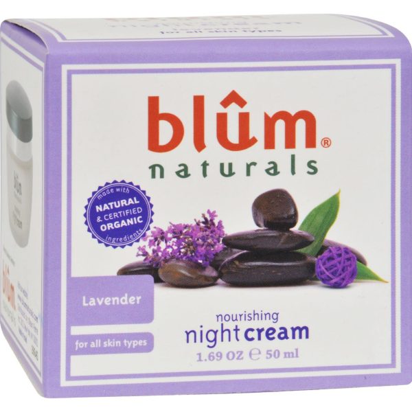 Blum Naturals Nourishing Night Cream - Lavender - 1.69 Oz Online now