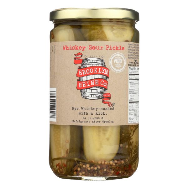 Brooklyn Brine Pickle - Whiskey Sour - Case Of 12 - 24 Oz. on Sale