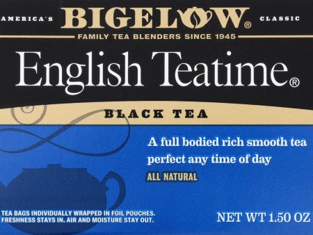 Bigelow Tea English Teatime Black Tea - Case Of 6 - 20 Bags For Sale