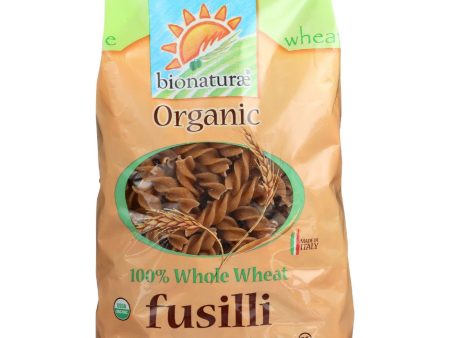 Bionaturae Pasta - Organic - 100 Percent Whole Wheat - Fusilli - 16 Oz - Case Of 12 Discount