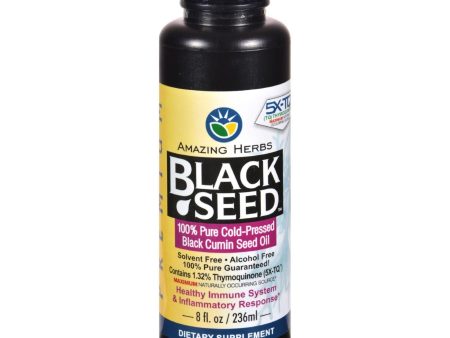 Amazing Herbs Black Seed Oil - 8 Fl Oz Supply