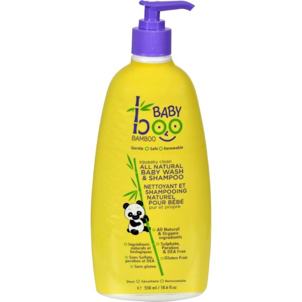 Boo Bamboo Baby Wash And Shampoo - Squeaky Clean - 18.6 Fl Oz Fashion