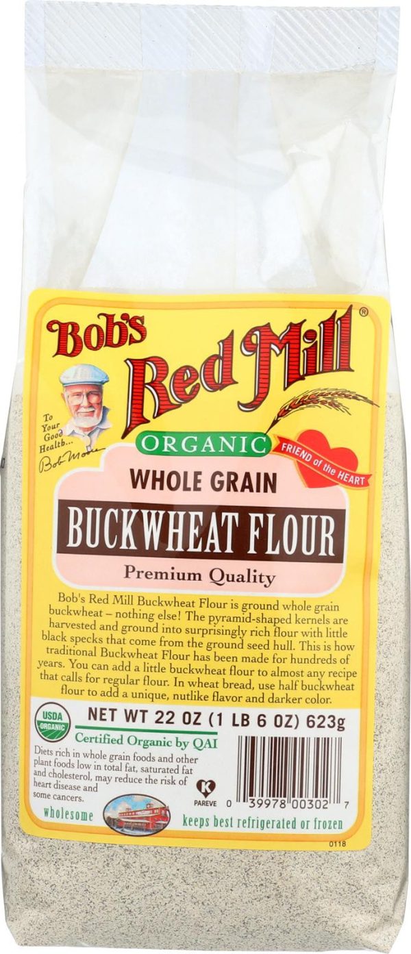 Bob s Red Mill Organic Buckwheat Flour - 22 Oz - Case Of 4 Supply