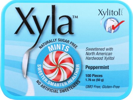 Xyla Mints - Peppermint - 100 Count - Case Of 6 Hot on Sale