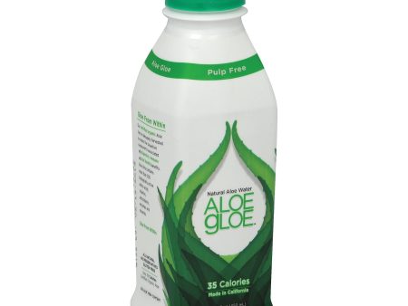 Aloe Gloe Crisp Aloe Organic Aloe Water - Case Of 12 - 15.2 Fl Oz. For Sale