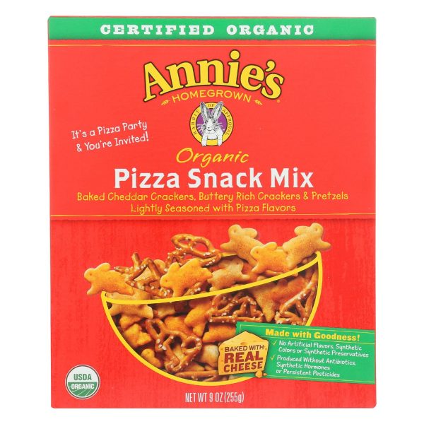 Annie s Homegrown Organic Pizza Snack Mix - Case Of 12 - 9 Oz. Cheap