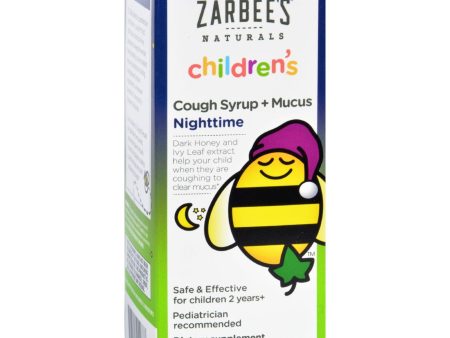 Zarbee s Cough Syrup And Mucus Reducer - Childrens - Nighttime - 4 Oz Discount