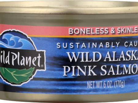 Wild Planet Wild Alaskan Pink Salmon - Case Of 12 - 6 Oz. on Sale