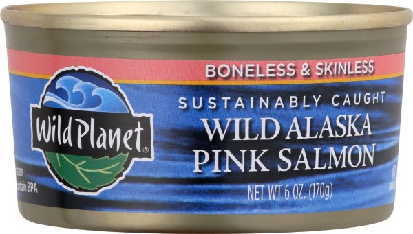 Wild Planet Wild Alaskan Pink Salmon - Case Of 12 - 6 Oz. on Sale