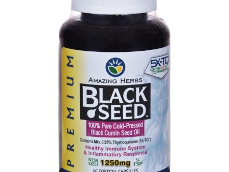 Black Seed Oil - 1250 Mg - 60 Softgel Capsules Online Sale