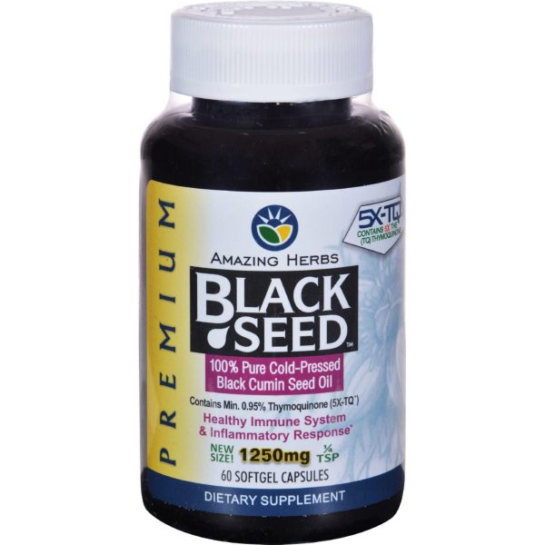 Black Seed Oil - 1250 Mg - 60 Softgel Capsules Online Sale