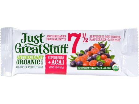 Betty Lou s Bar - Organic Superberry Acai - Case Of 12 - 1.5 Oz For Cheap