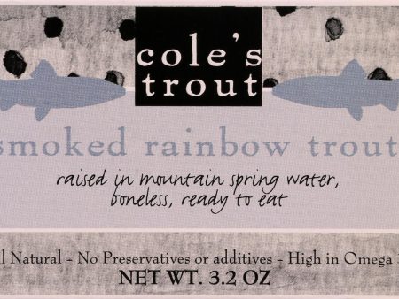 Cole s Smoked Rainbow Trout In Olive Oil - 3.2 Oz - Case Of 10 Sale