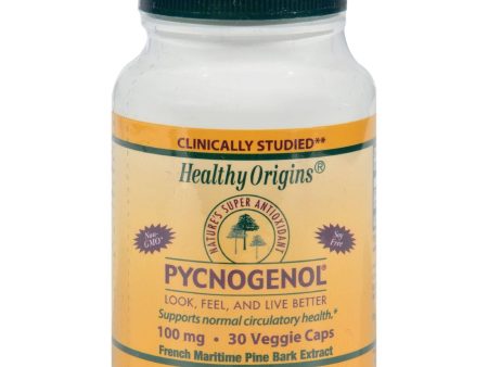 Healthy Origins Pycnogenol - 100 Mg - 30 Vegetarian Capsules Online Hot Sale