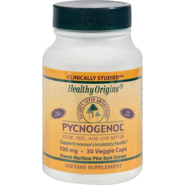 Healthy Origins Pycnogenol - 100 Mg - 30 Vegetarian Capsules Online Hot Sale