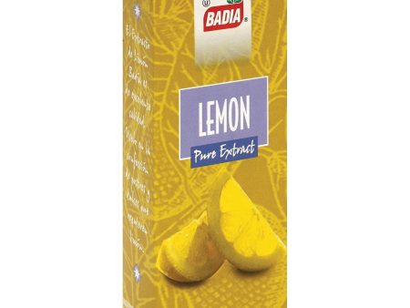 Badia Spices Pure Extract Lemon - Case Of 12 - 2 Fl Oz. Discount