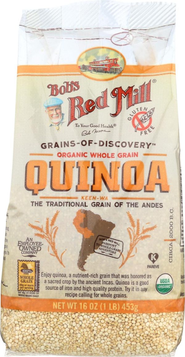 Bob s Red Mill Organic White Quinoa - 16 Oz - Case Of 4 Online