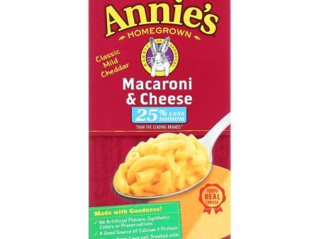 Annie s Homegrown Low Sodium Macaroni And Cheese - Case Of 12 - 6 Oz. Fashion