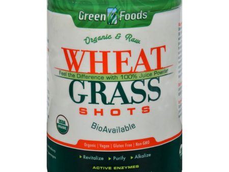 Green Foods Organic And Raw Wheat Grass Shots - 10.6 Oz Online now