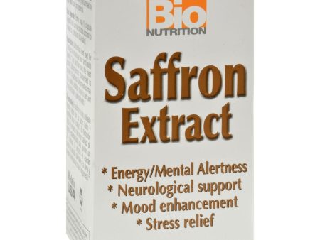 Bio Nutrition Saffron Extract - 50 Vegetarian Capsules Online now