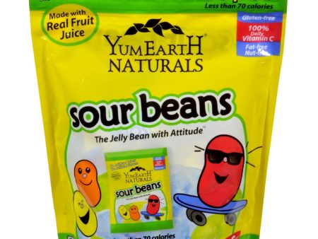 Yummy Earth Naturals Sour Jelly Beans Snack Packs - 10 Packs Supply