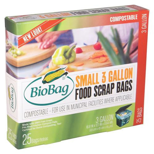 Biobag Food Scrap Bags - 3 Gallon - 48 Count - Case Of 12 Online now