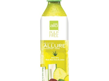 Alo Pulp Free Allure Aloe Vera Juice Drink - Mangosteen And Mango - Case Of 12 - 16.9 Fl Oz. For Discount