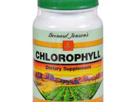 Bernard Jensen Chlorophyll - 100 Tablets on Sale